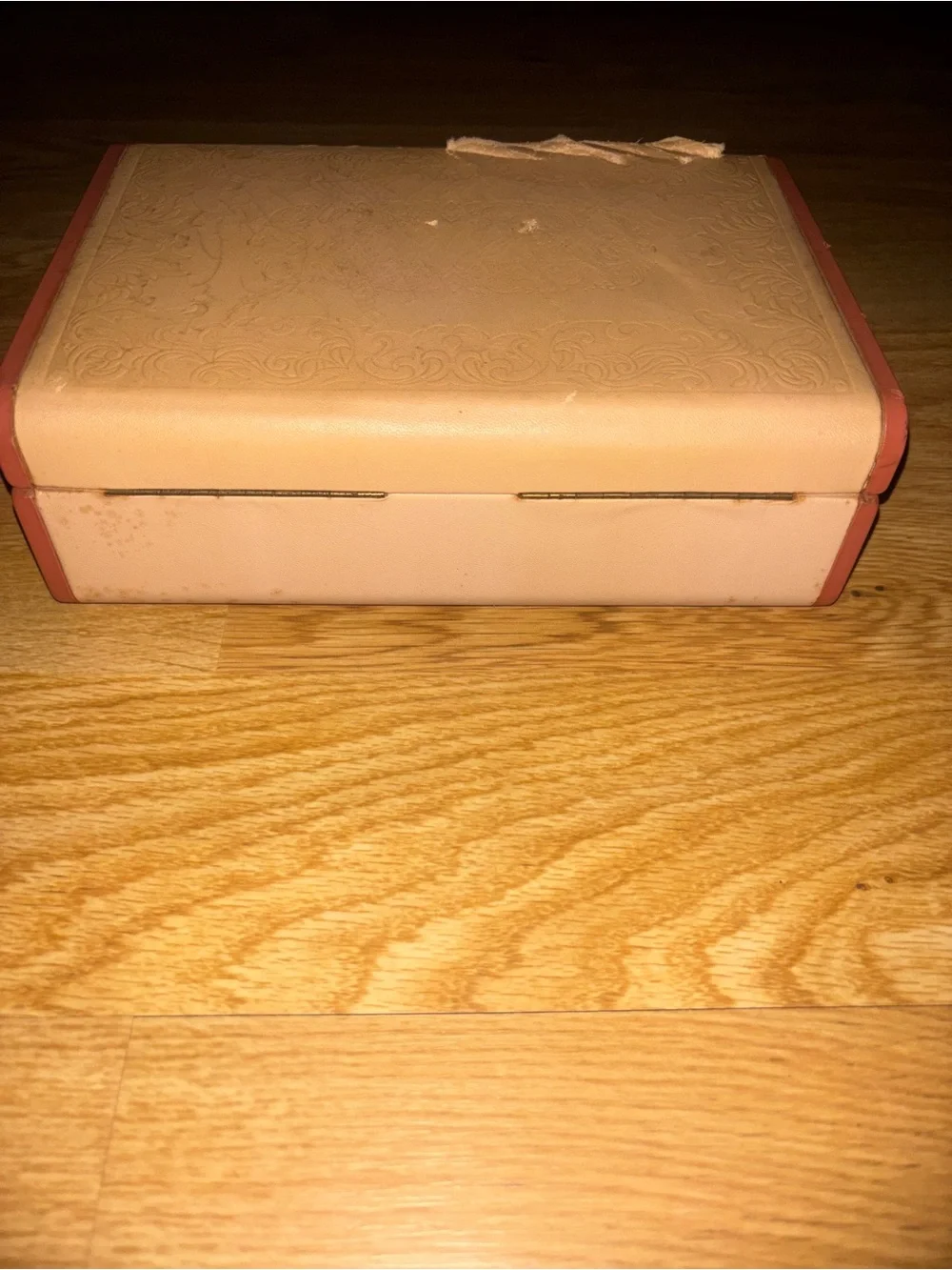 Frances Valentine Blush Pink Leather Wallet with Gold Stamp